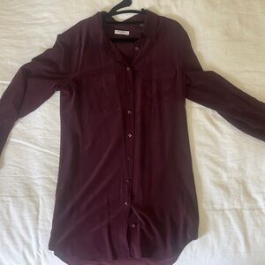 Equipment Slim Signature Goji Silk shirt dress